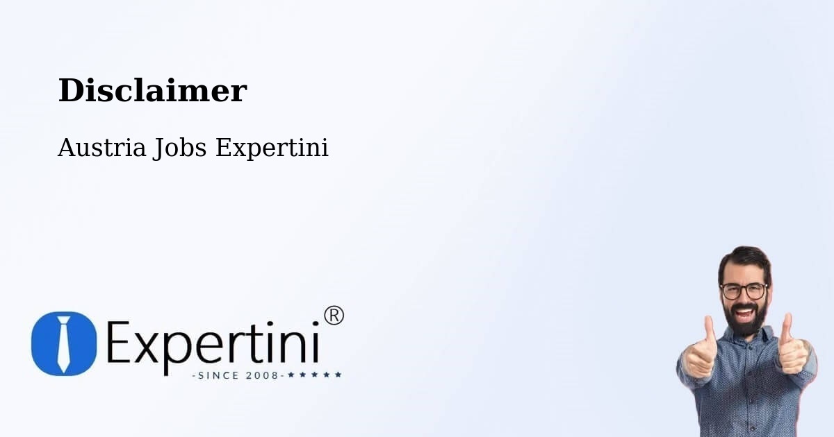 Disclaimer – Weingraben - Austria Jobs Expertini
